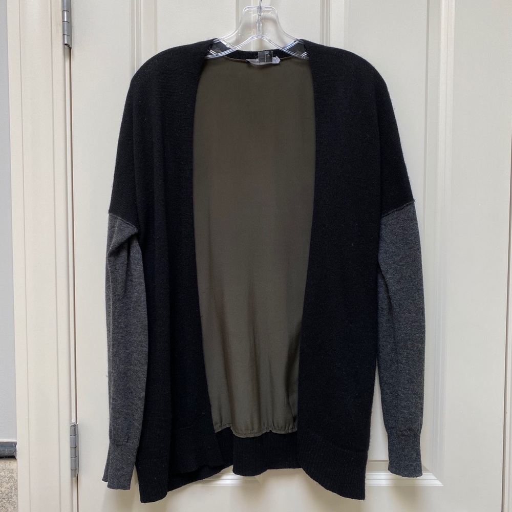 Vince color block cardigan, size XS